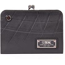 新品未使用 kiss lock キスロック がま口 ネイビー 紺　ポーチ kissora キソラ 二つ折り財布 がま口 本革 ベリッシマ